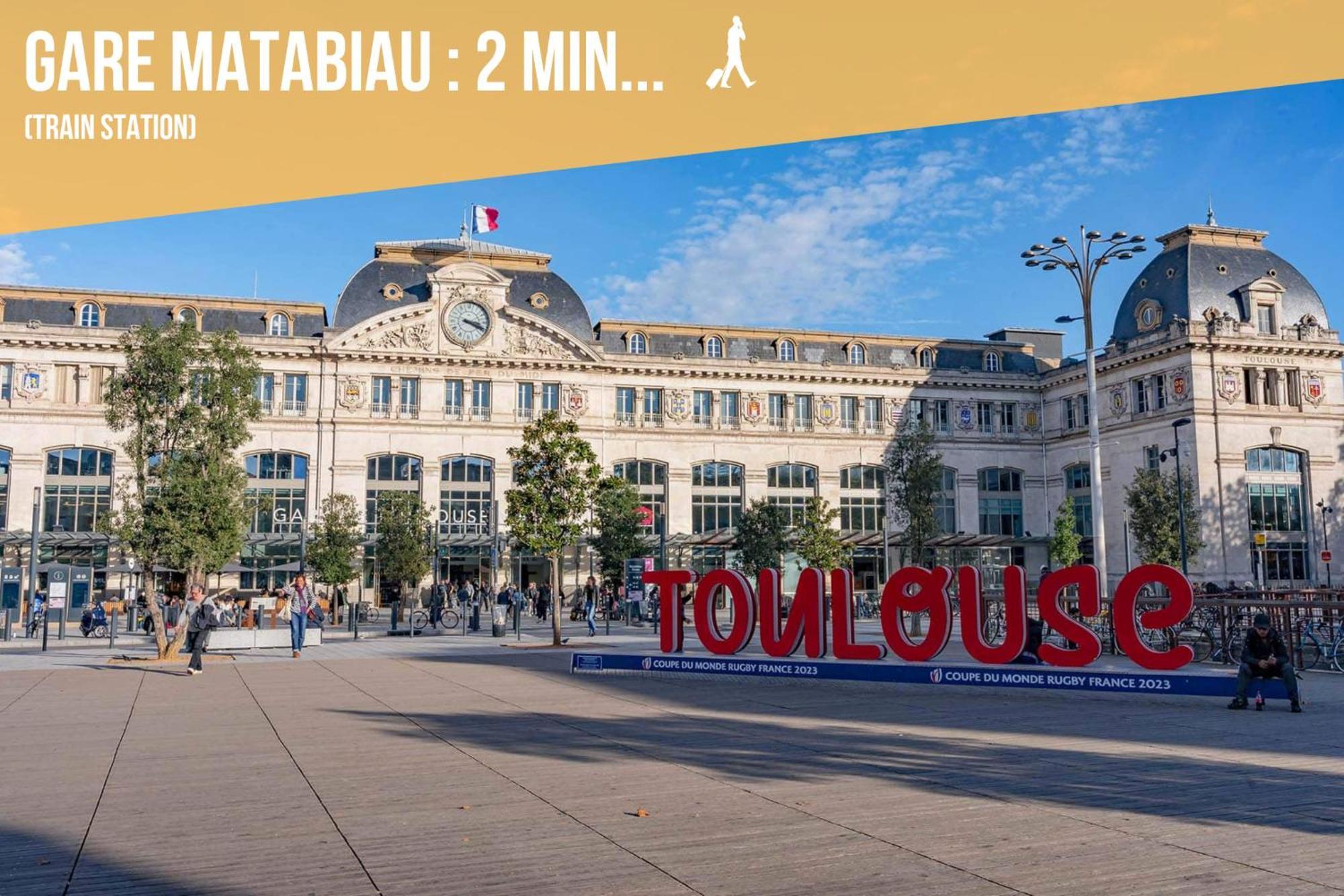 Grand Duplex Centre - Gare Apartment Toulouse Luaran gambar