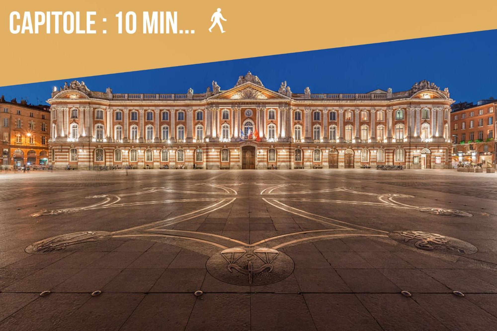 Grand Duplex Centre - Gare Apartment Toulouse Luaran gambar