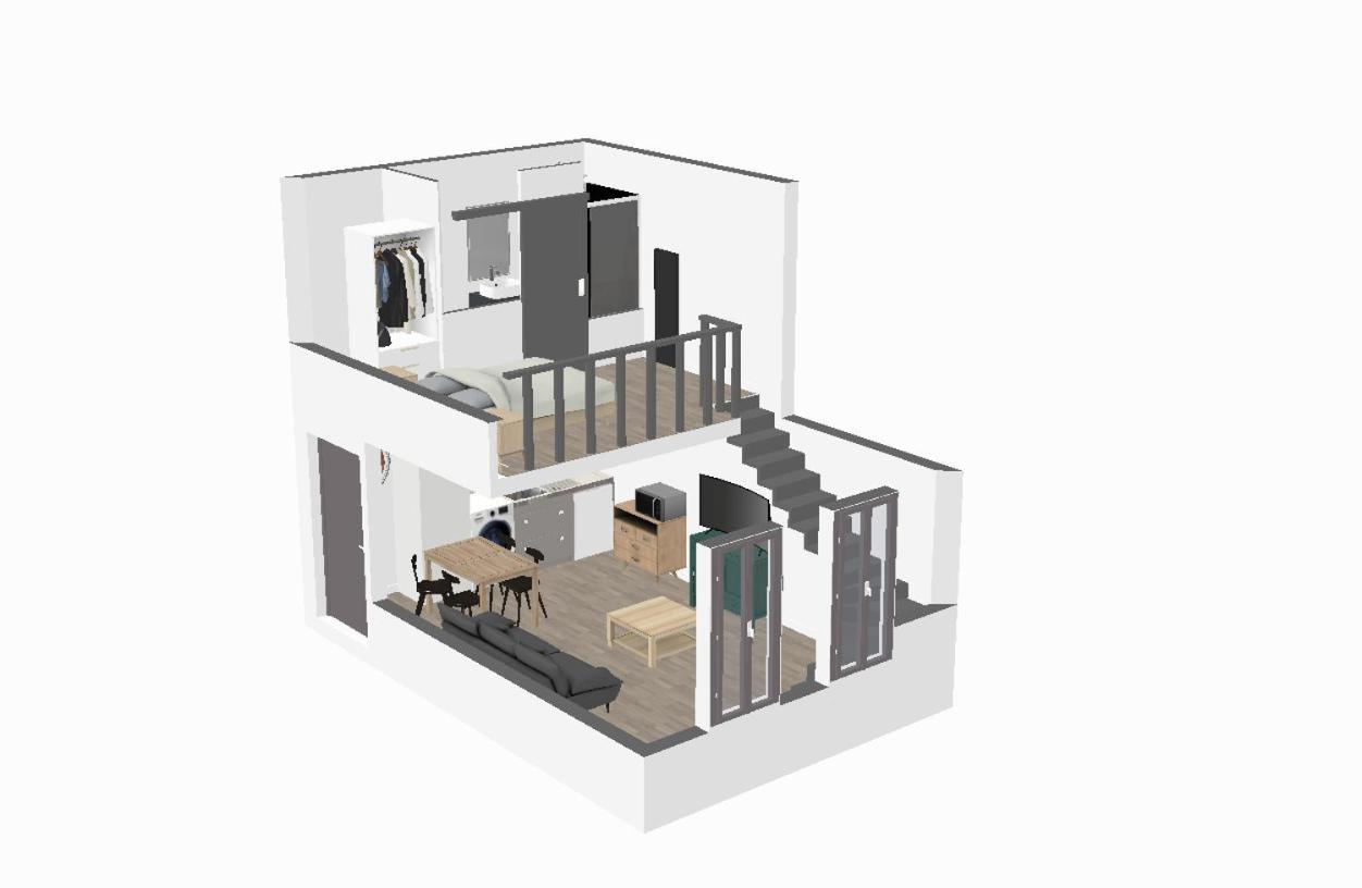 Grand Duplex Centre - Gare Apartment Toulouse Luaran gambar